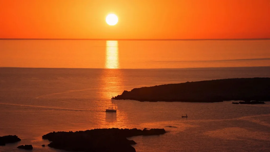 sunset sounio